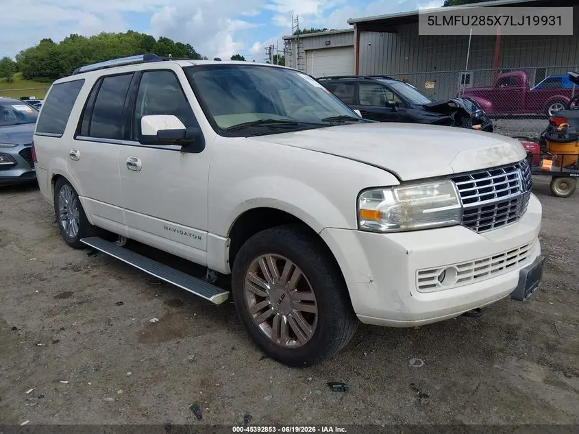 2007 Lincoln Navigator VIN: 5LMFU285X7LJ19931 Lot: 45392853