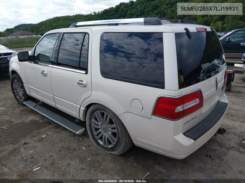 2007 Lincoln Navigator VIN: 5LMFU285X7LJ19931 Lot: 45392853