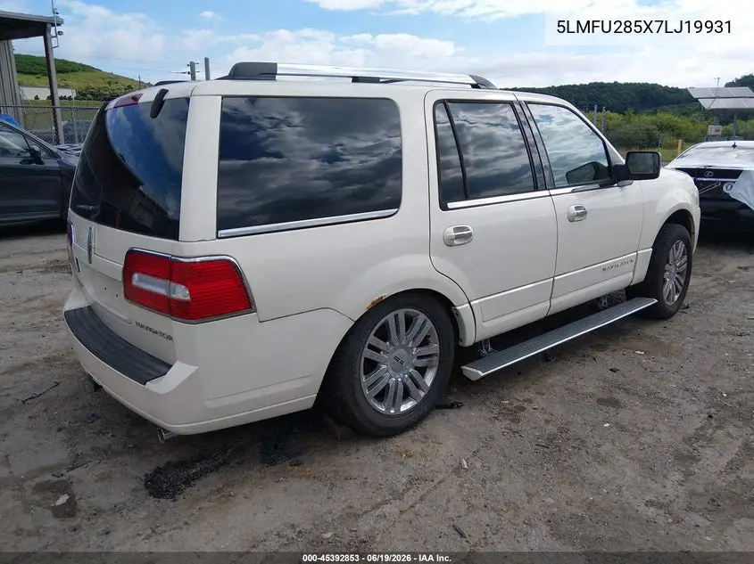 2007 Lincoln Navigator VIN: 5LMFU285X7LJ19931 Lot: 45392853
