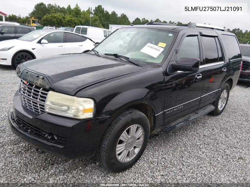 2007 Lincoln Navigator Ultimate VIN: 5LMFU27507LJ21091 Lot: 45401809