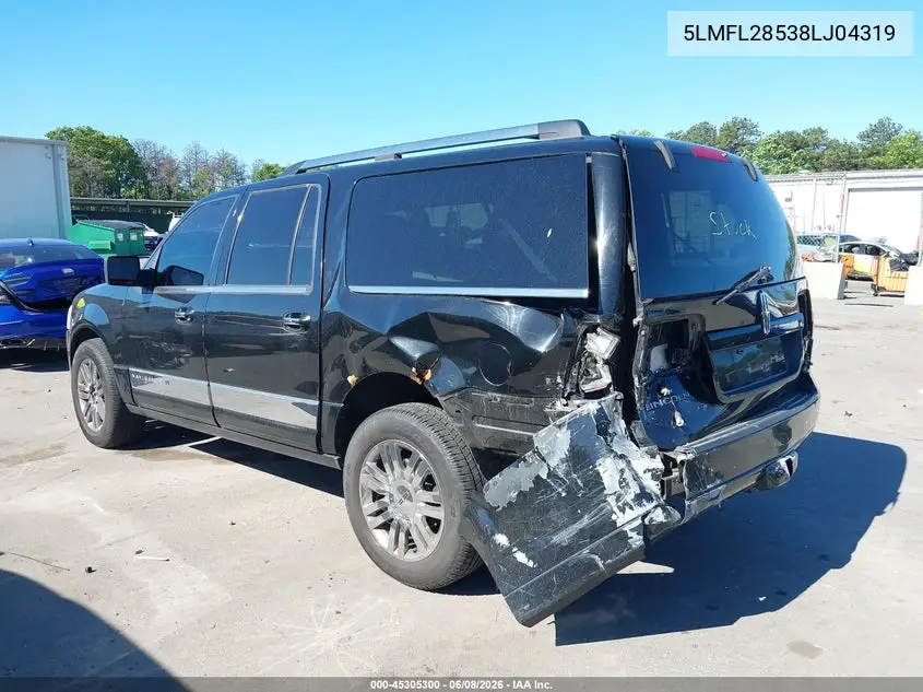 2008 Lincoln Navigator L VIN: 5LMFL28538LJ04319 Lot: 45305300