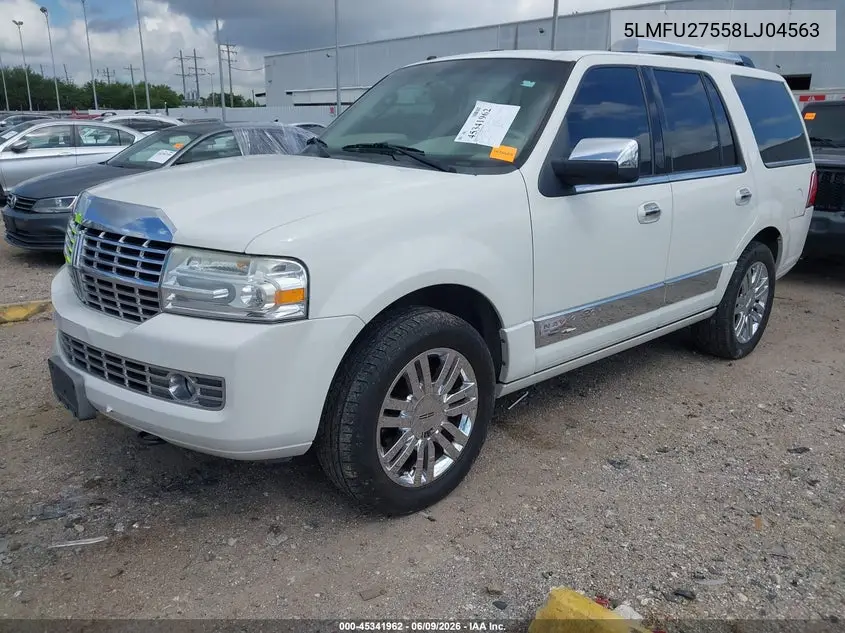 2008 Lincoln Navigator VIN: 5LMFU27558LJ04563 Lot: 45341962