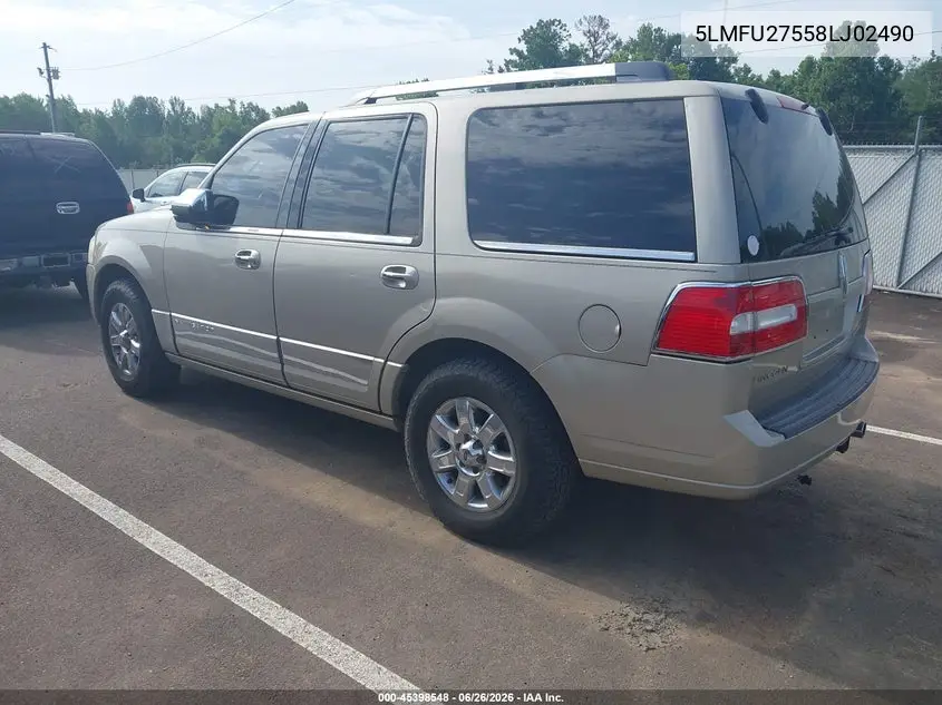 2008 Lincoln Navigator VIN: 5LMFU27558LJ02490 Lot: 45398548