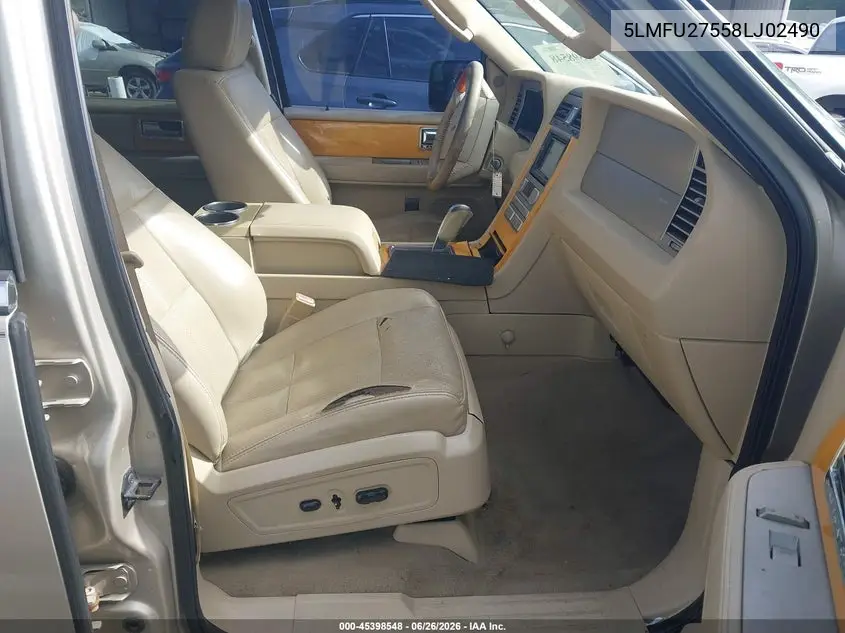 2008 Lincoln Navigator VIN: 5LMFU27558LJ02490 Lot: 45398548