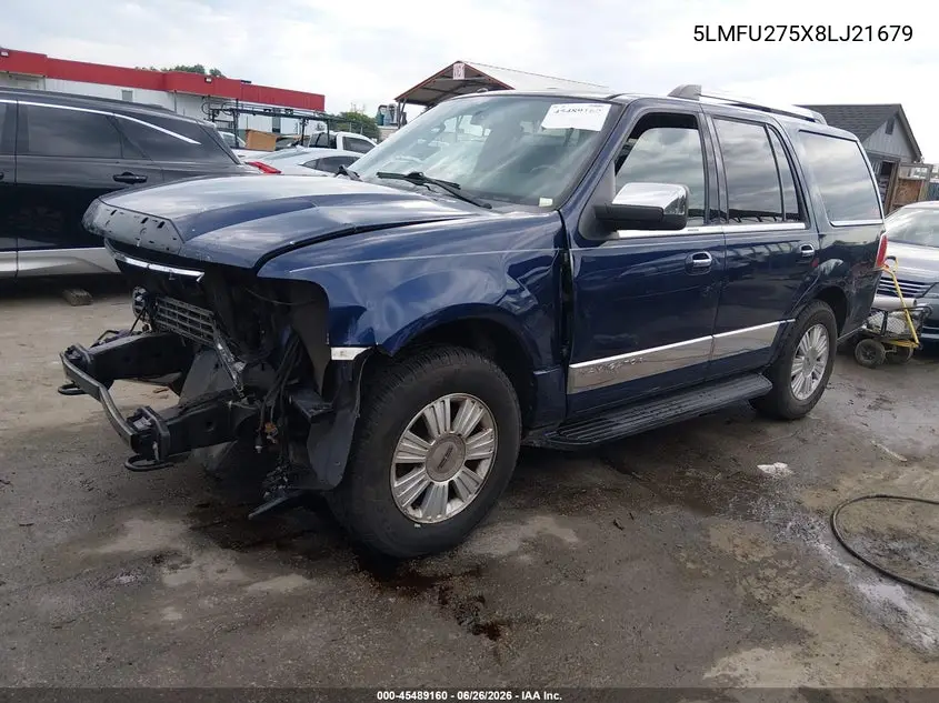 2008 Lincoln Navigator VIN: 5LMFU275X8LJ21679 Lot: 45489160