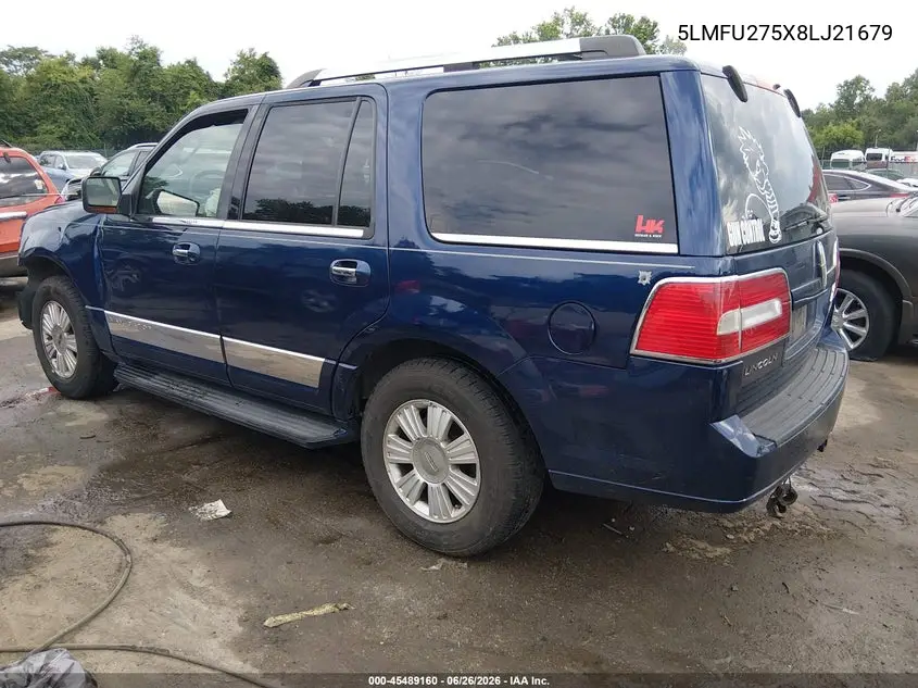 2008 Lincoln Navigator VIN: 5LMFU275X8LJ21679 Lot: 45489160