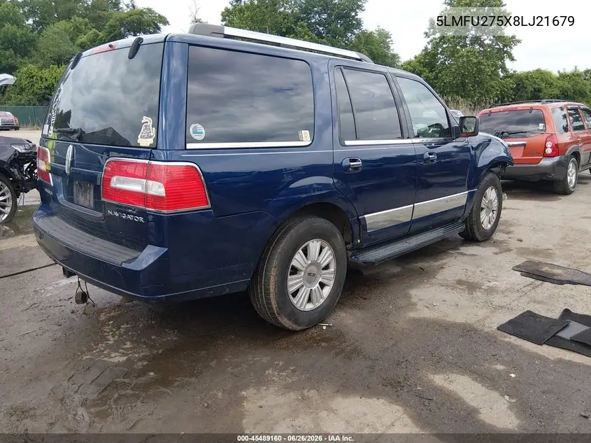 2008 Lincoln Navigator VIN: 5LMFU275X8LJ21679 Lot: 45489160