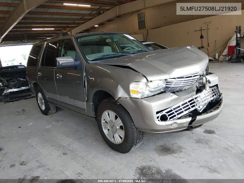 2008 Lincoln Navigator VIN: 5LMFU27508LJ21920 Lot: 45518213