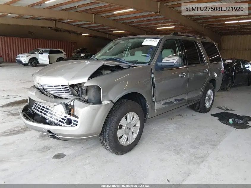 2008 Lincoln Navigator VIN: 5LMFU27508LJ21920 Lot: 45518213