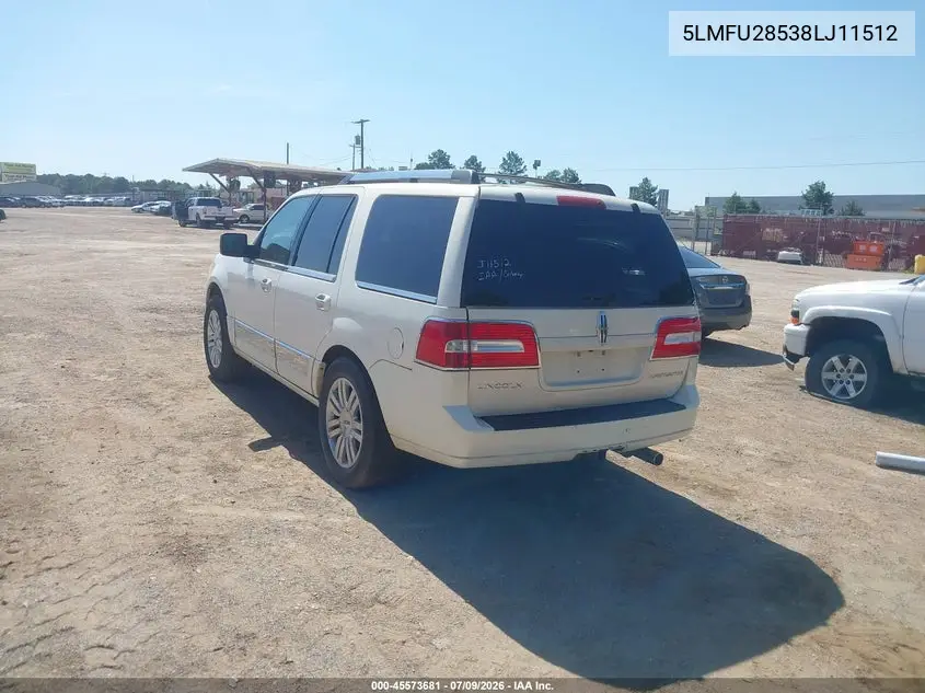 2008 Lincoln Navigator VIN: 5LMFU28538LJ11512 Lot: 45573681