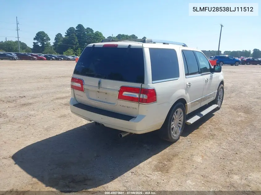 2008 Lincoln Navigator VIN: 5LMFU28538LJ11512 Lot: 45573681