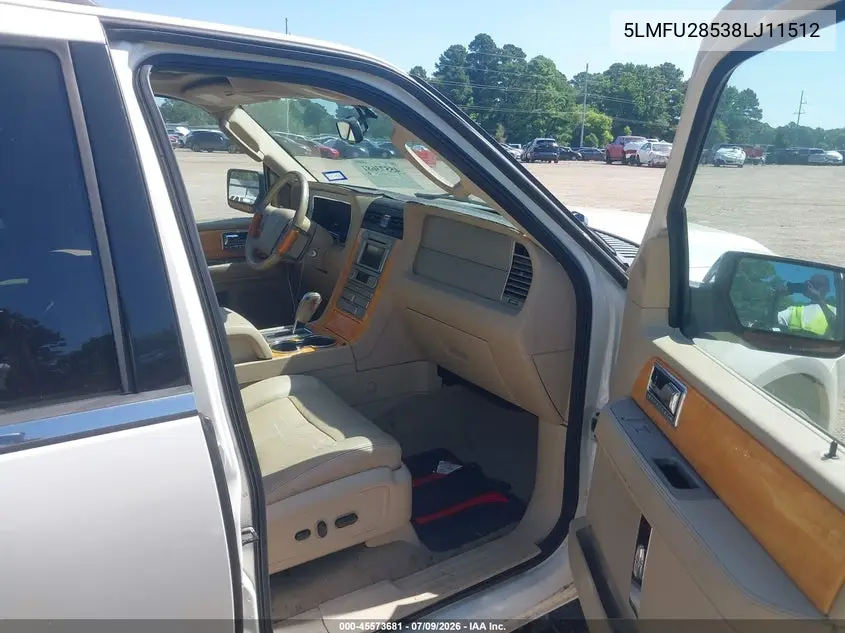 2008 Lincoln Navigator VIN: 5LMFU28538LJ11512 Lot: 45573681