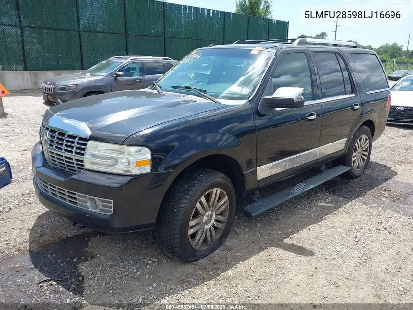 2008 Lincoln Navigator VIN: 5LMFU28598LJ16696 Lot: 45582454
