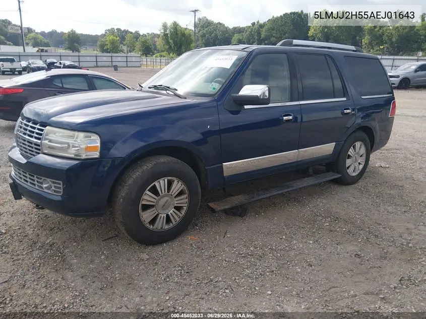 2010 Lincoln Navigator VIN: 5LMJJ2H55AEJ01643 Lot: 45452033