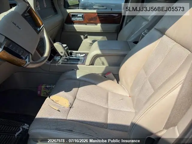 2011 Lincoln Navigator L VIN: 5LMJJ3J56BEJ05573 Lot: 20267978