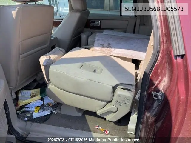 2011 Lincoln Navigator L VIN: 5LMJJ3J56BEJ05573 Lot: 20267978