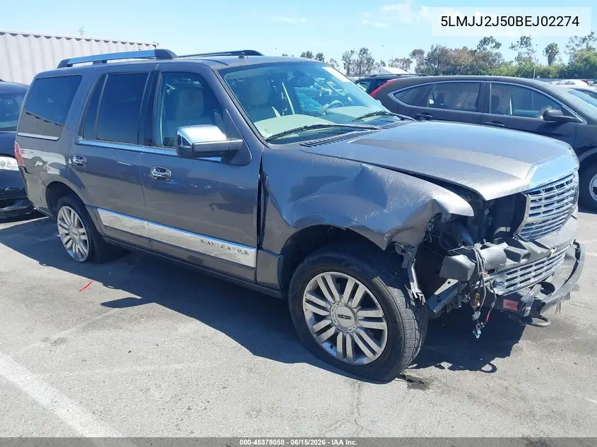 2011 Lincoln Navigator VIN: 5LMJJ2J50BEJ02274 Lot: 45378058