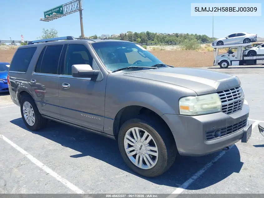 2011 Lincoln Navigator VIN: 5LMJJ2H58BEJ00309 Lot: 45422327