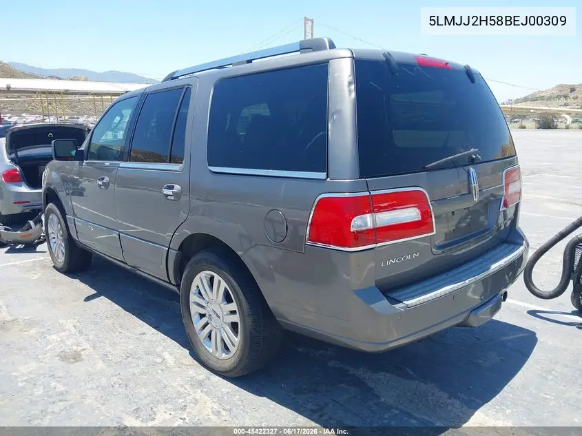 2011 Lincoln Navigator VIN: 5LMJJ2H58BEJ00309 Lot: 45422327