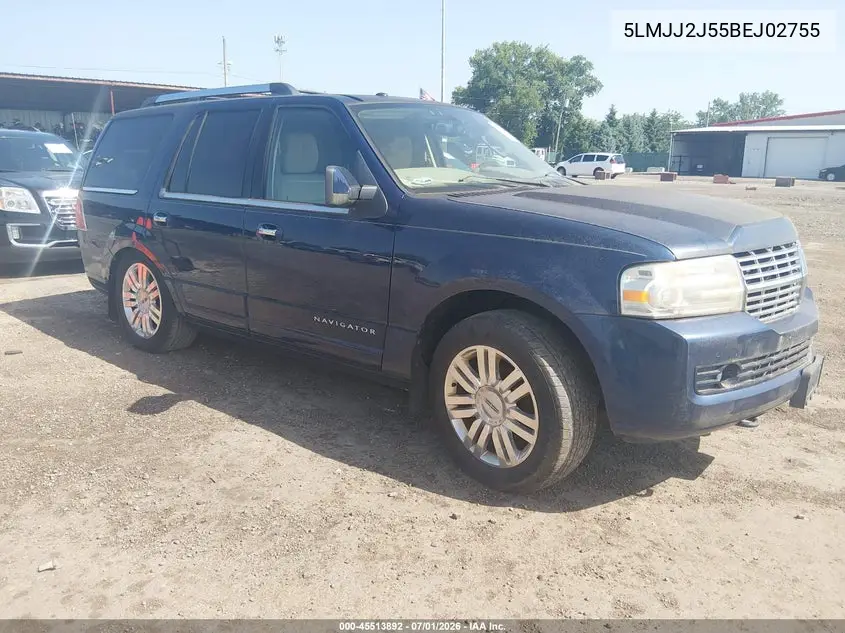 2011 Lincoln Navigator VIN: 5LMJJ2J55BEJ02755 Lot: 45513892
