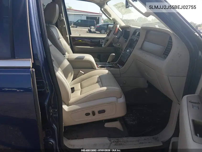 2011 Lincoln Navigator VIN: 5LMJJ2J55BEJ02755 Lot: 45513892