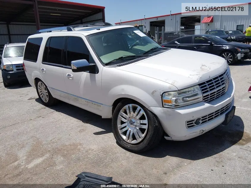 2012 Lincoln Navigator VIN: 5LMJJ2J55CEL02178 Lot: 45489611