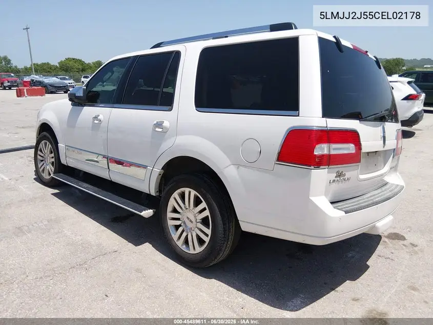 2012 Lincoln Navigator VIN: 5LMJJ2J55CEL02178 Lot: 45489611