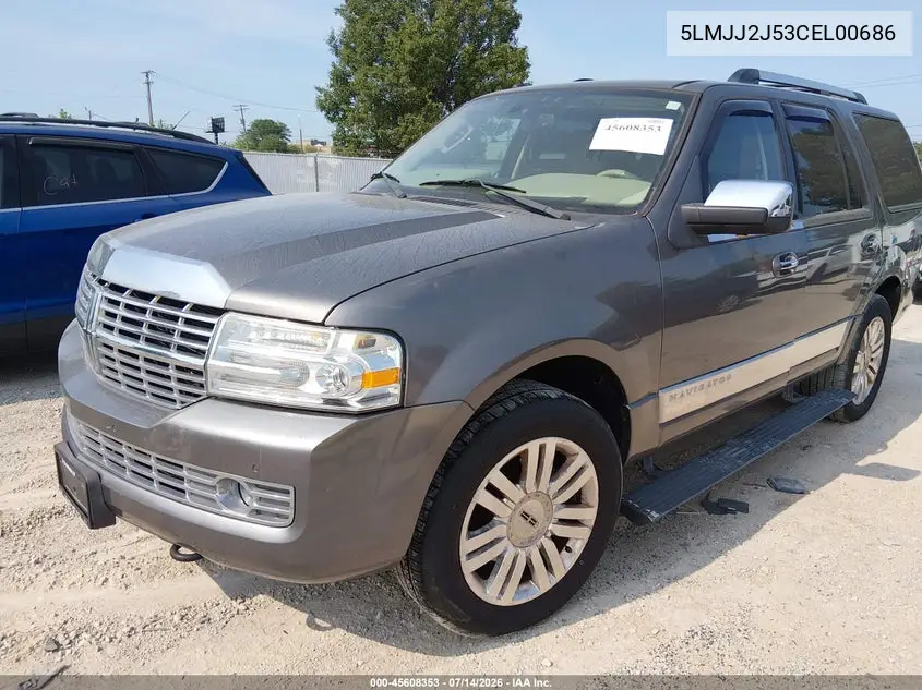 2012 Lincoln Navigator VIN: 5LMJJ2J53CEL00686 Lot: 45608353