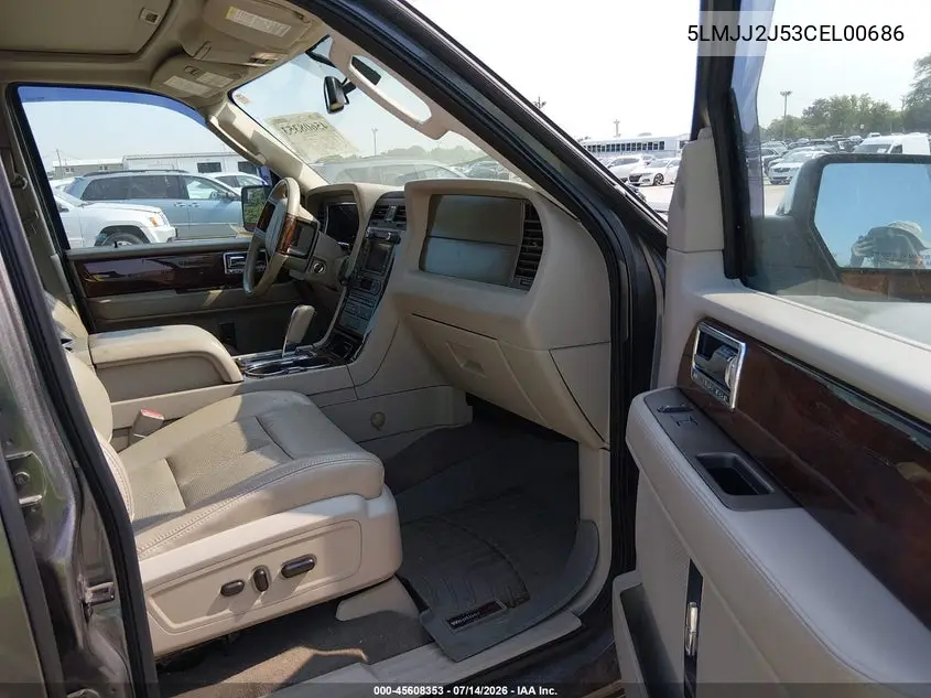 2012 Lincoln Navigator VIN: 5LMJJ2J53CEL00686 Lot: 45608353