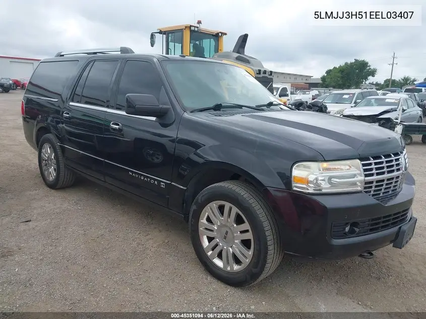 2014 Lincoln Navigator L VIN: 5LMJJ3H51EEL03407 Lot: 45351094