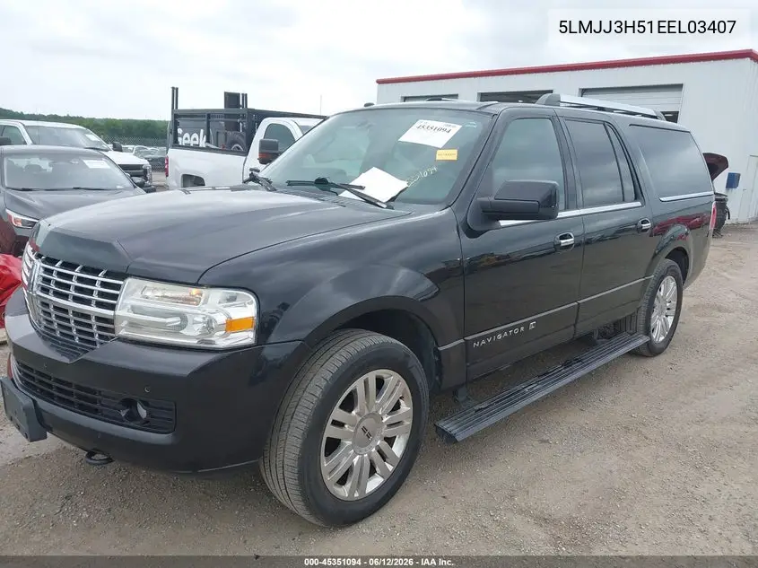 2014 Lincoln Navigator L VIN: 5LMJJ3H51EEL03407 Lot: 45351094