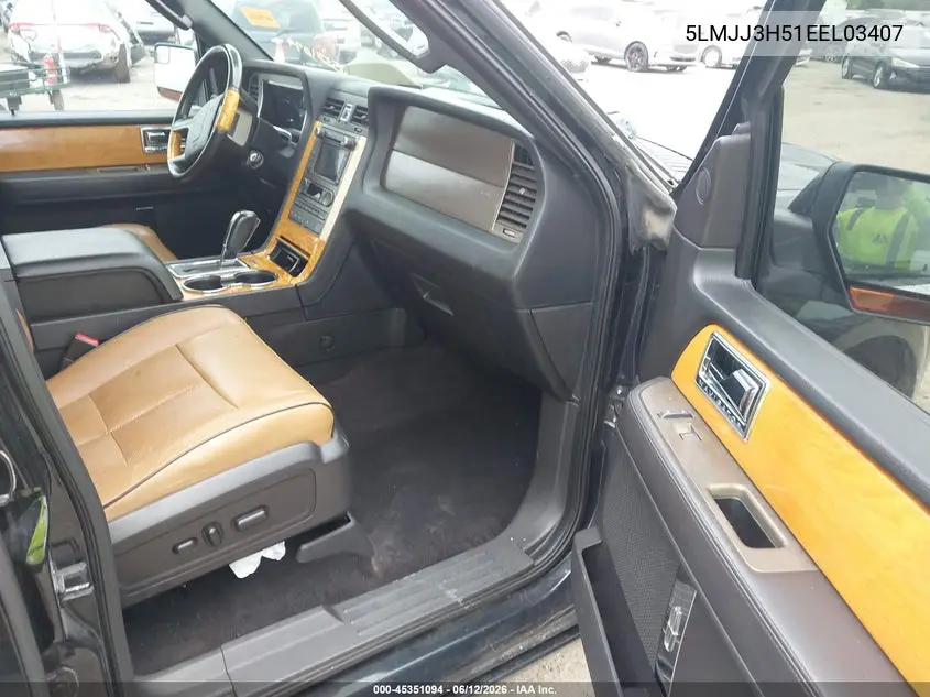 2014 Lincoln Navigator L VIN: 5LMJJ3H51EEL03407 Lot: 45351094