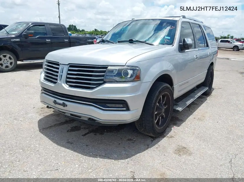 2015 Lincoln Navigator VIN: 5LMJJ2HT7FEJ12424 Lot: 45296763