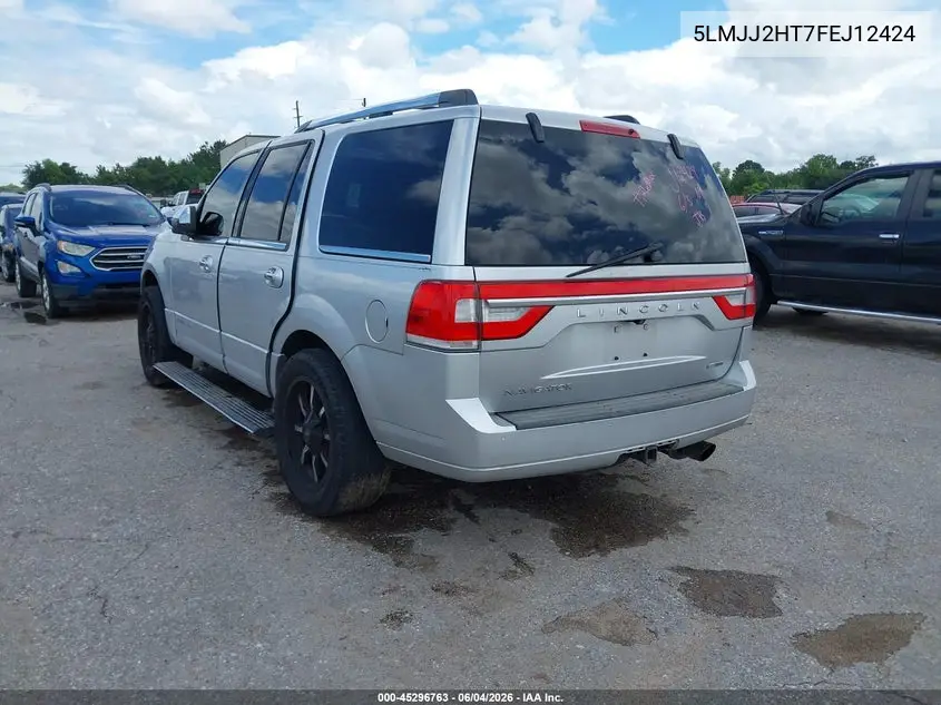 2015 Lincoln Navigator VIN: 5LMJJ2HT7FEJ12424 Lot: 45296763