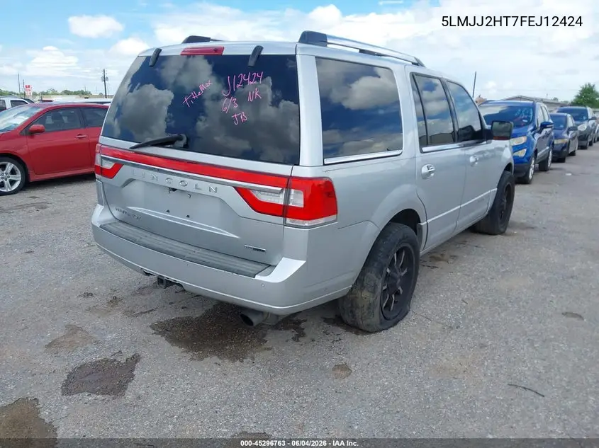 2015 Lincoln Navigator VIN: 5LMJJ2HT7FEJ12424 Lot: 45296763
