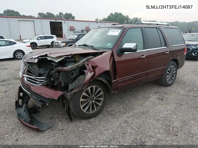 2015 Lincoln Navigator VIN: 5LMJJ2HT3FEJ14087 Lot: 45401795
