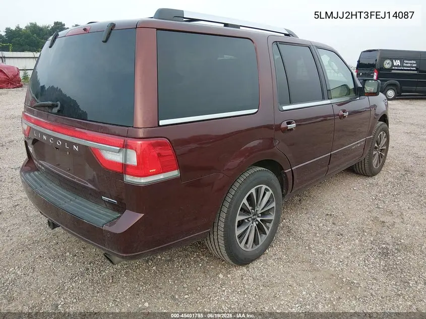 2015 Lincoln Navigator VIN: 5LMJJ2HT3FEJ14087 Lot: 45401795