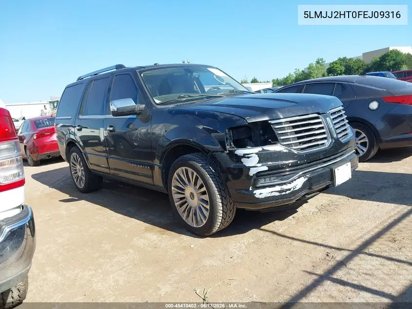 2015 Lincoln Navigator VIN: 5LMJJ2HT0FEJ09316 Lot: 45410402
