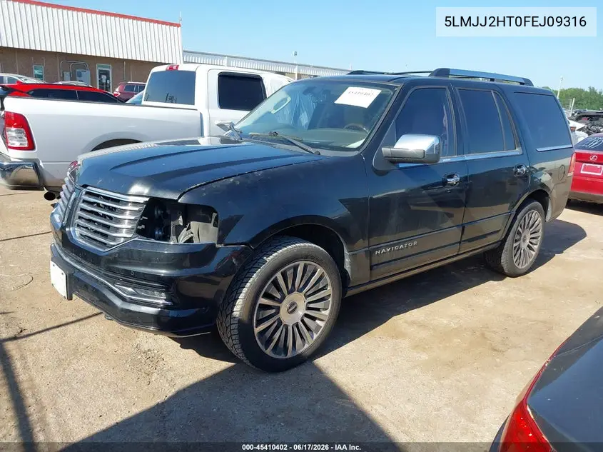 2015 Lincoln Navigator VIN: 5LMJJ2HT0FEJ09316 Lot: 45410402