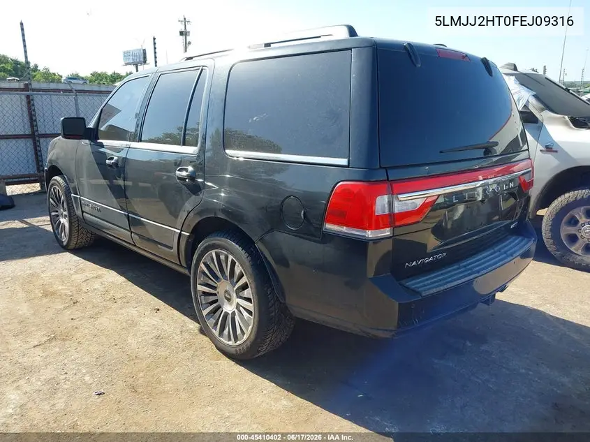 2015 Lincoln Navigator VIN: 5LMJJ2HT0FEJ09316 Lot: 45410402