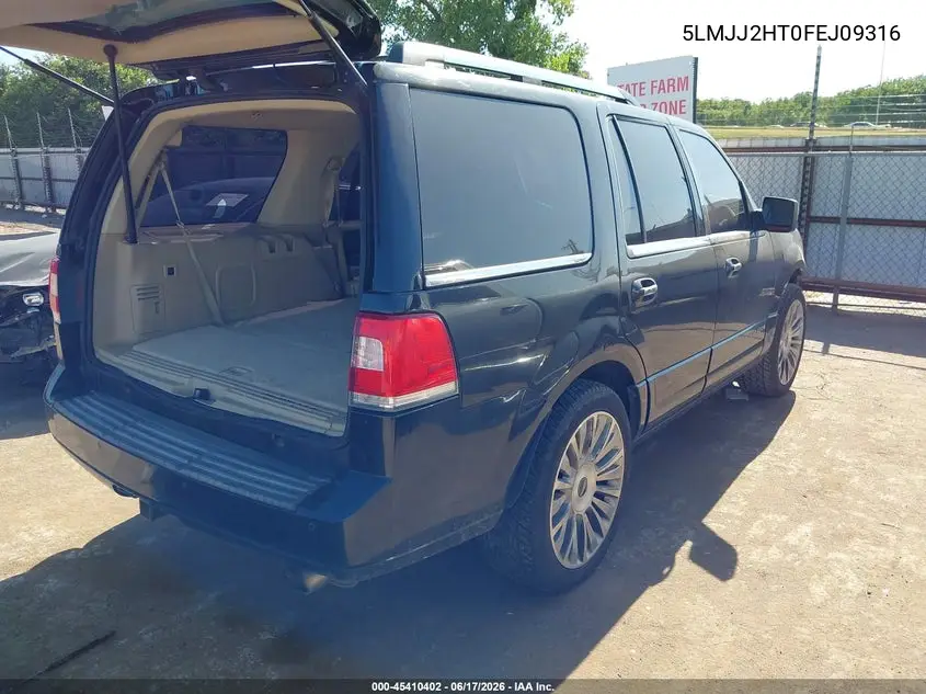 2015 Lincoln Navigator VIN: 5LMJJ2HT0FEJ09316 Lot: 45410402