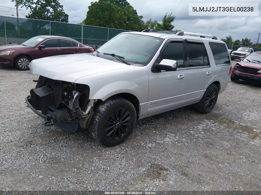 2016 Lincoln Navigator Select VIN: 5LMJJ2JT3GEL00238 Lot: 45161248