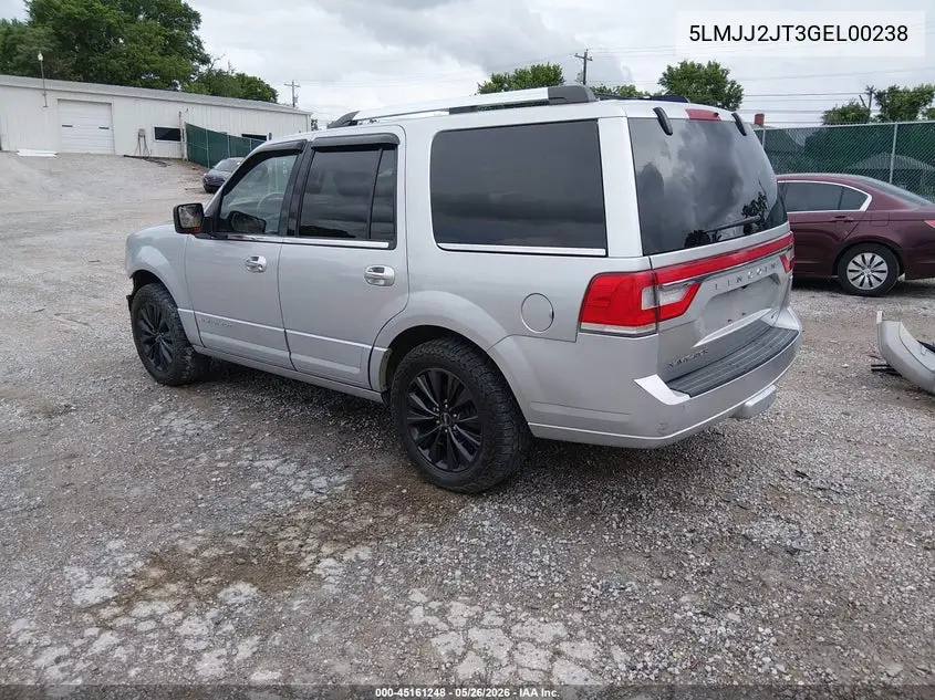 2016 Lincoln Navigator Select VIN: 5LMJJ2JT3GEL00238 Lot: 45161248
