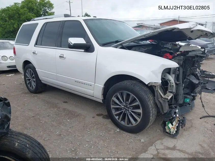 2016 Lincoln Navigator Select VIN: 5LMJJ2HT3GEL02805 Lot: 45323443
