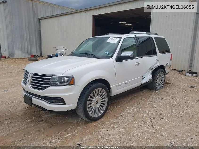 2016 Lincoln Navigator Reserve VIN: 5LMJJ2KT4GEL06855 Lot: 45398851