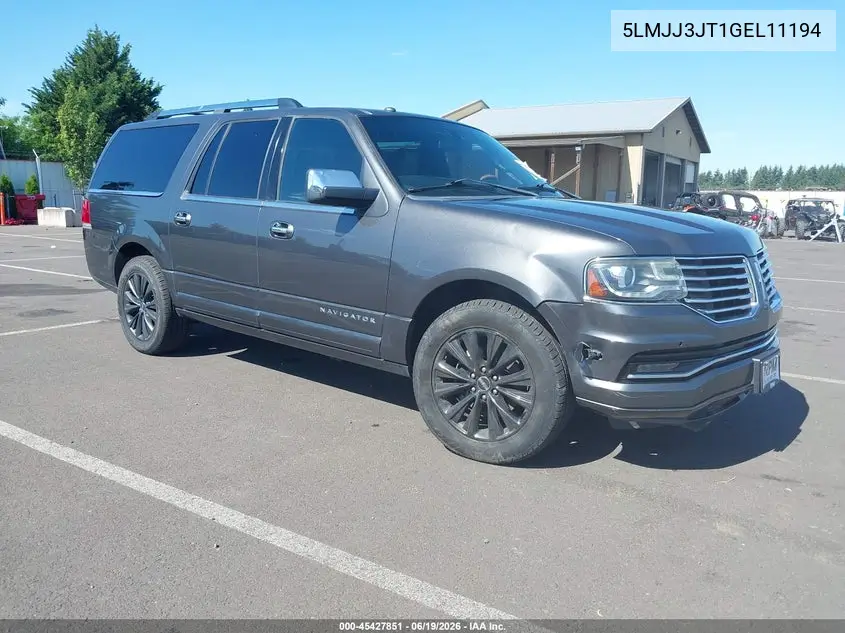2016 Lincoln Navigator L Select VIN: 5LMJJ3JT1GEL11194 Lot: 45427851