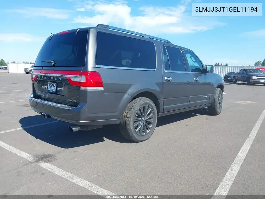 2016 Lincoln Navigator L Select VIN: 5LMJJ3JT1GEL11194 Lot: 45427851