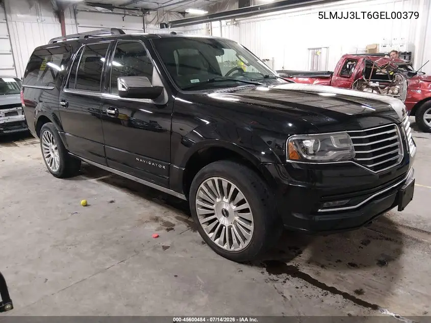 2016 Lincoln Navigator L Reserve VIN: 5LMJJ3LT6GEL00379 Lot: 45600484