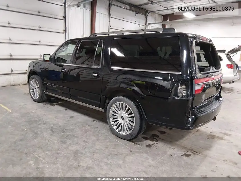 2016 Lincoln Navigator L Reserve VIN: 5LMJJ3LT6GEL00379 Lot: 45600484