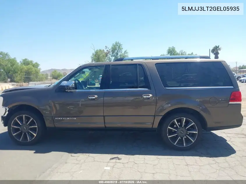 2016 Lincoln Navigator L Reserve VIN: 5LMJJ3LT2GEL05935 Lot: 45609319